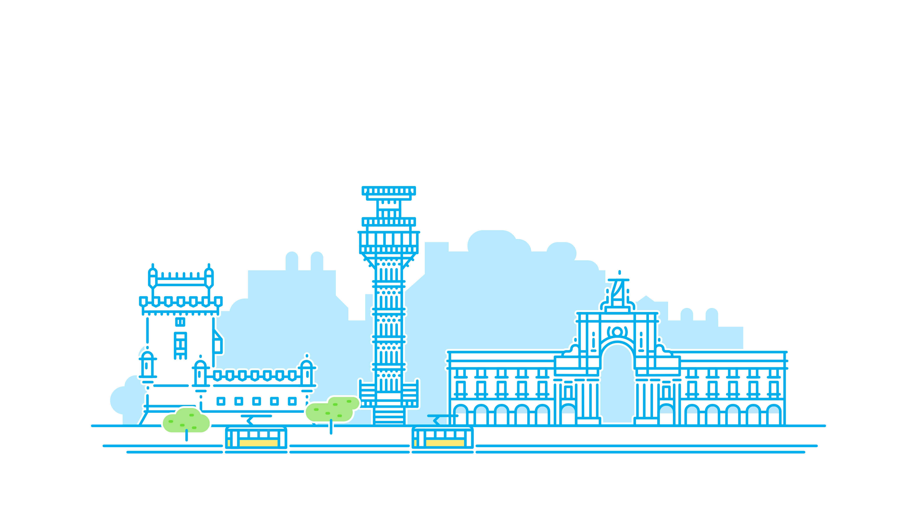 Lisbon cityscape illustration